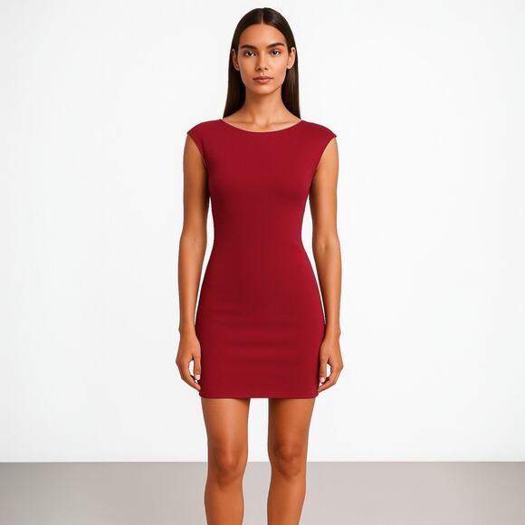 Bec & Bridge Red Sleeveless Cami Camisole Mini Bodycon Tank Sheath Dress Size 6 - Picture 1 of 6
